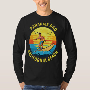 Camiseta Paraíso Pai Surfing California Beach
