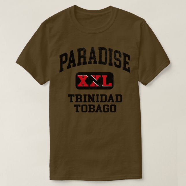 Camiseta Paraíso Trinidade e Tobago XXL design atlético (Frente do Design)