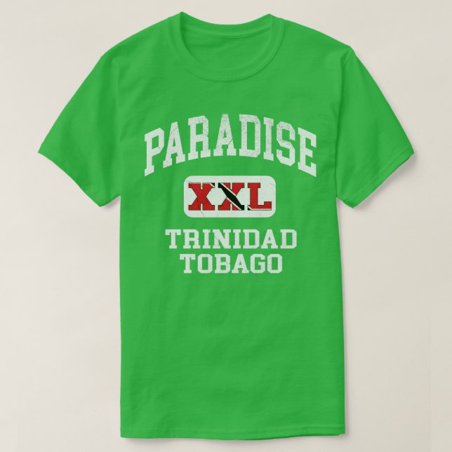 Camiseta Paraíso Trinidade e Tobago XXL design atlético 1 (Frente do Design)