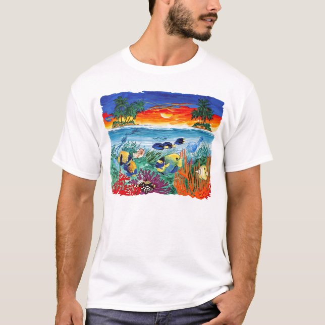 Camiseta Paraíso tropical (Frente)