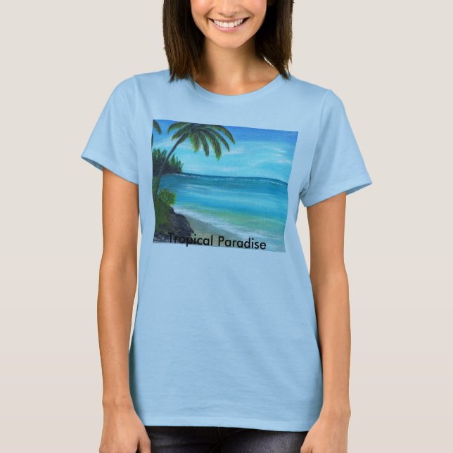 Camiseta Paraíso tropical 2, paraíso tropical (Frente)