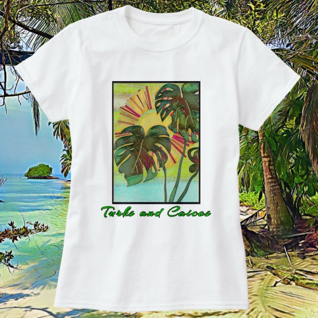 Camiseta Paraíso Tropical de Turks e Caicos (Criador carregado)