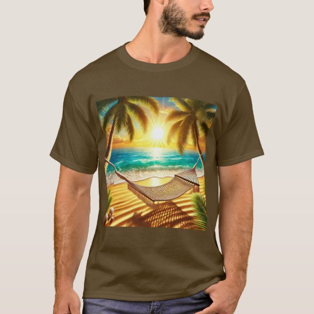 Camiseta Paraíso Tropical Hammock Retreat (Frente)
