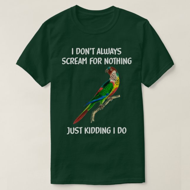 Camiseta Parakeet Gift Funny Parrot Gift Parrots Bird Gift (Frente do Design)