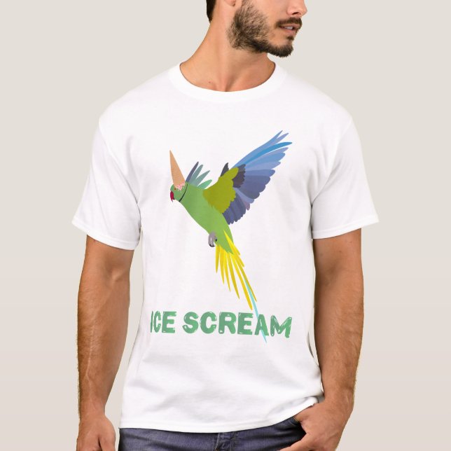 Camiseta Parakeet "Ice scream" (Frente)