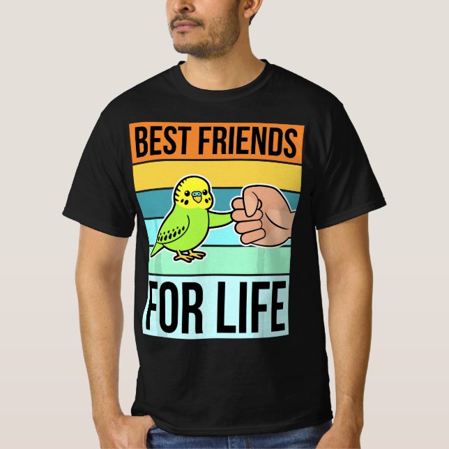 Camiseta Parakeet T Budgie Items Bird Budgerigar Parrot  (Frente)