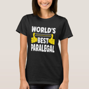 Camiseta Paral de Profissão de Melhor Cargo Jurídico do Mun