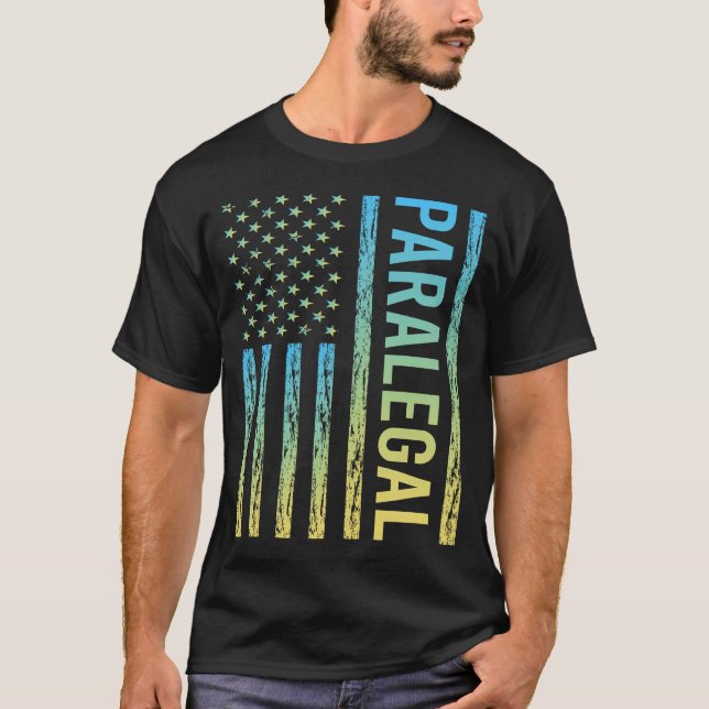 Camiseta Paralegal Azul Amarelo (Frente)