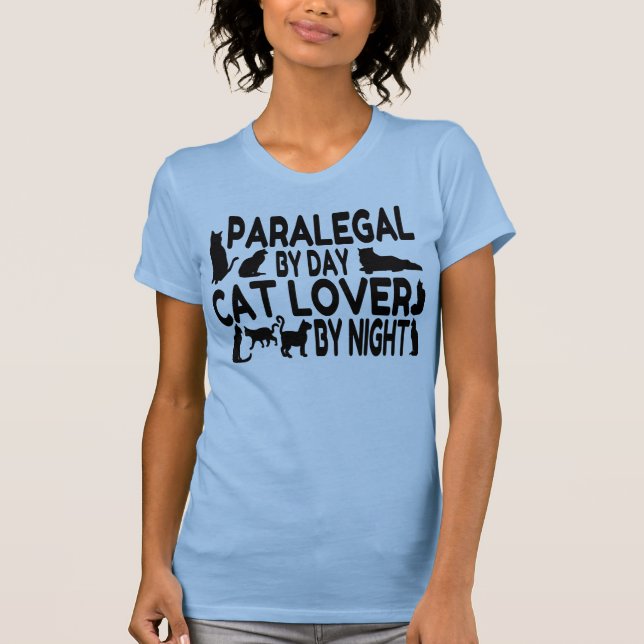 Camiseta Paralegal Cat Lover (Frente)
