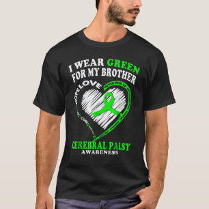 Camiseta Paralisia Cerebral Para o Papai Mamãe Eu Uso Verde