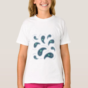 Camiseta Paramecia Paisley Protozoide Luz Ciência da Biolo