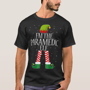 Camiseta Paramedic Elf Tshirt Engraçado Natal Elves Tee