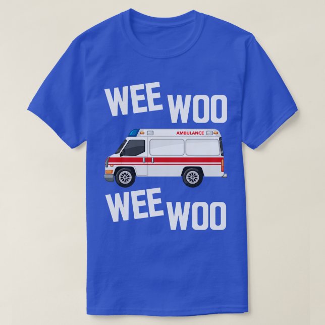 Camiseta Paramedic Wee Woo Wee Woo w (Frente do Design)