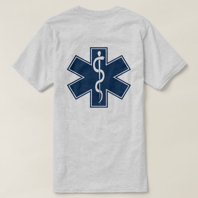Camiseta Paramédico EMT EMS (Verso do Design)