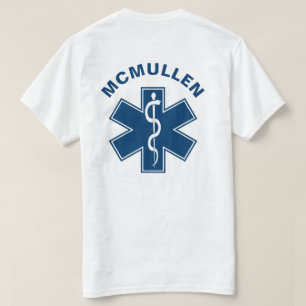 Camiseta paramédico EMT EMS Azul