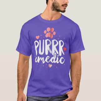 Camiseta Paramedico Purramedico Cat Veterinarian Vet Tech