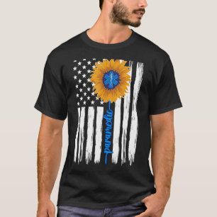 Camiseta paramédico Sunflower US Flag paramédico 1