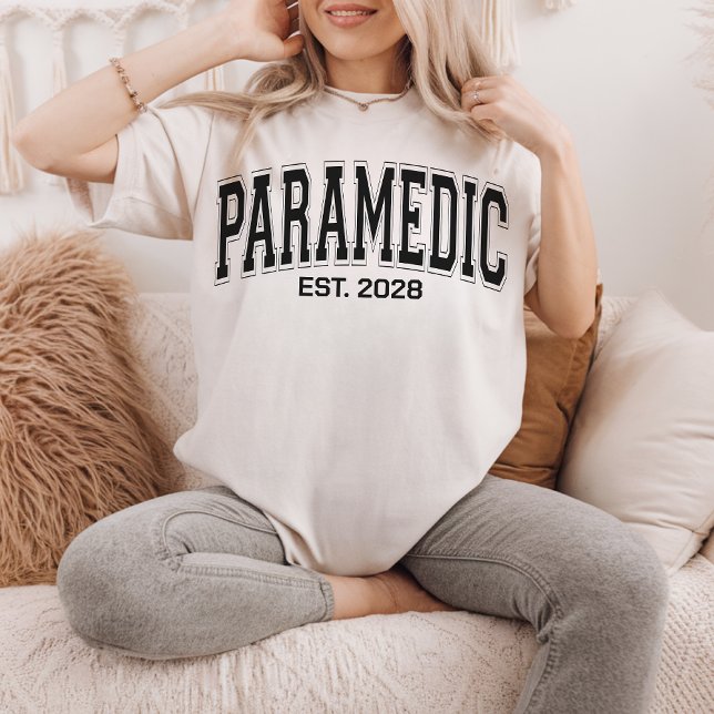 Camiseta Paramédico | Variáveis Personalizadas Trabalhador  (paramedic gifts, gifts for paramedics, EMS shirt, EMS sweatshirt, personalized EMS gift for women,)