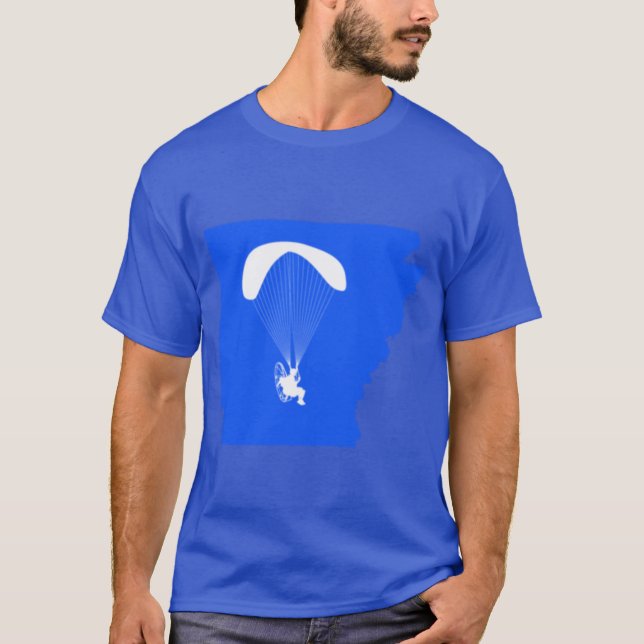 Camiseta Paramotor Arkansas azul (Frente)
