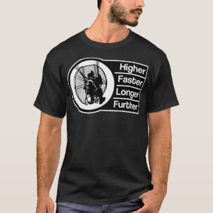 Camiseta Paramotor Mais alto mais rápido e mais forte