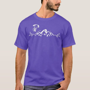 Camiseta Paramotor Mountains Heartbeat Paraglider Paraglidi