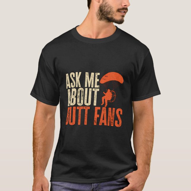 Camiseta Paramotor Ppg Paramotoring Pergunte-Me Sobre Os Ve (Frente)