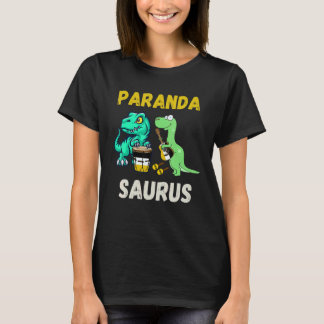 Camiseta Parandasaurus Dinossauros Tocando Tambor Garifuna