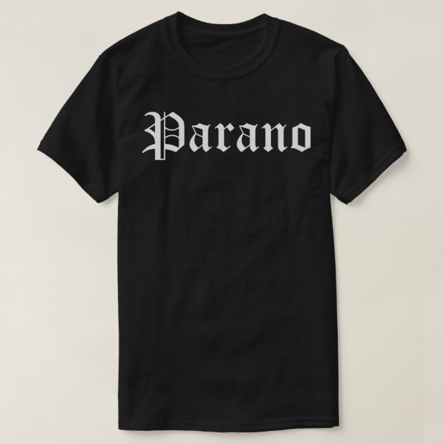 Camiseta Parano (Frente do Design)