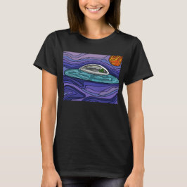 Camiseta Paranormal de UAP de Alienígena de OVNI do espaçon
