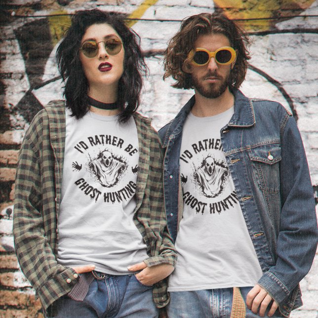 Camiseta Paranormal Eu Preferencialmente Fantasma Caçando h (Criador carregado)