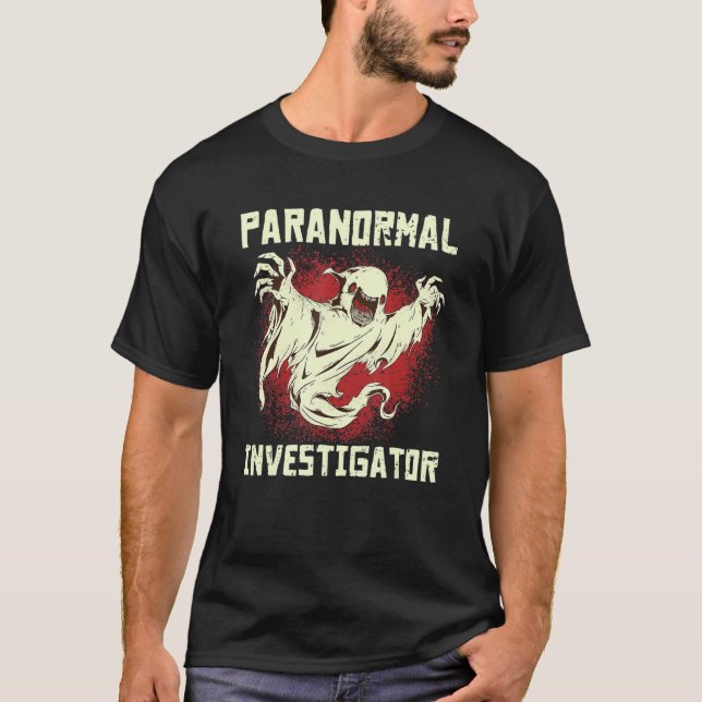 Camiseta Paranormal Investigador Fantasma Caça Paranormal E (Frente)