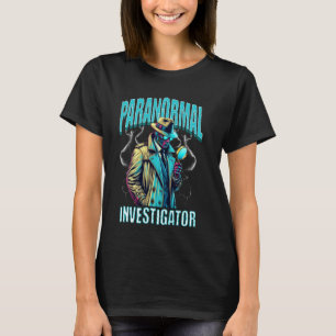 Camiseta Paranormal Investigador Fantasma Caçando Halloween