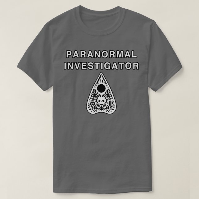 Camiseta Paranormal Investigator, Ghost Hunter T  (Frente do Design)