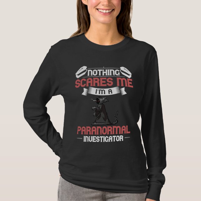 Camiseta Paranormal Investigator Ghost Hunting Beginner (Frente)