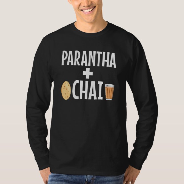 Camiseta Parantha Chai Sardar Desi Sikh Punjabi Indian (Frente)