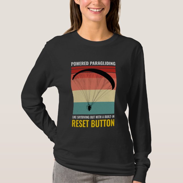 Camiseta Parapente com Parapente Powered Pilot Fl (Frente)