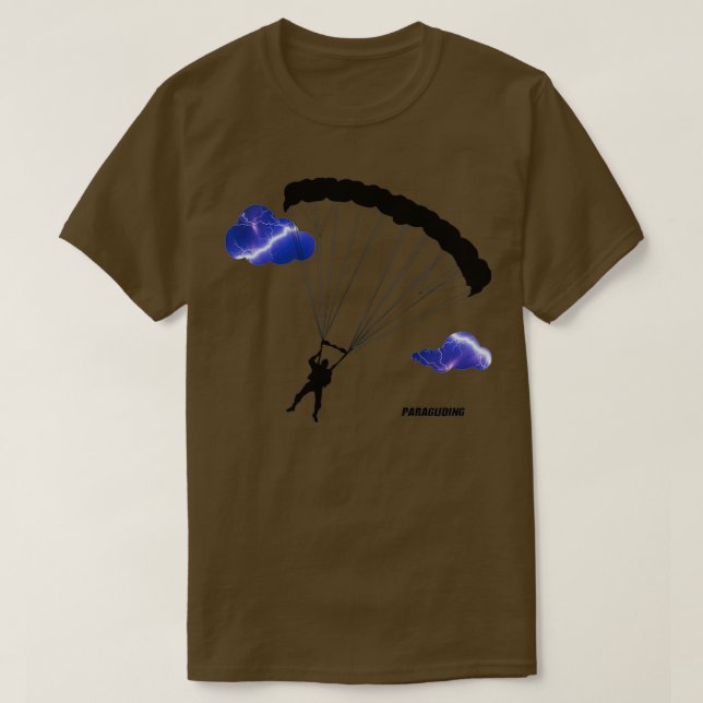 Camiseta Parapente de parapente para parapneição de múltipl (Frente do Design)