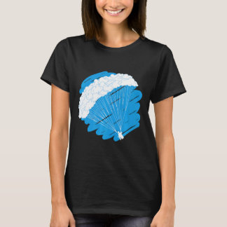 Camiseta Parapente de paraquedismo nuvem no céu