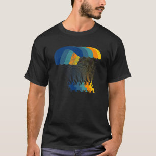Camiseta Parapente de Vintagem de Parapente com Parapente