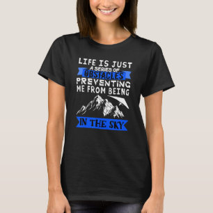 Camiseta Parapente Obstáculos de Parapente Paramotor Skydiv