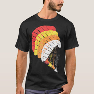 Camiseta Parapente Paramotor com Vintage Powered Paragl