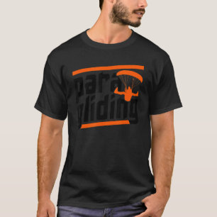 Camiseta Parapente Parapente Gráfico Retroativo Céu Parapen