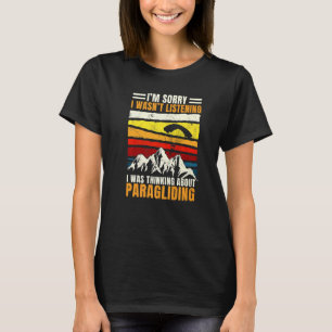 Camiseta Parapente Retro Vintage Parapentes Parachute Sk