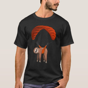 Camiseta Parapente Voador Preguiça Paraquedismo Parapente