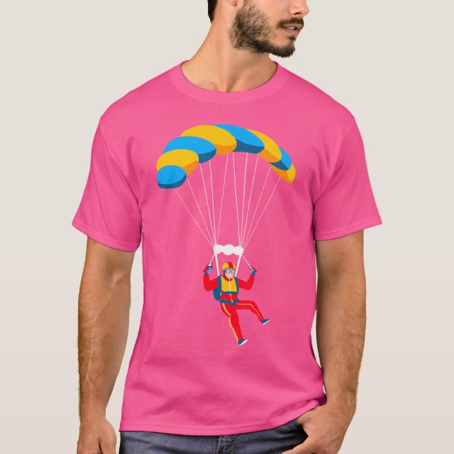 Camiseta Parapente Voando Pilotos Paraquedas Paraquedismo P (Frente)