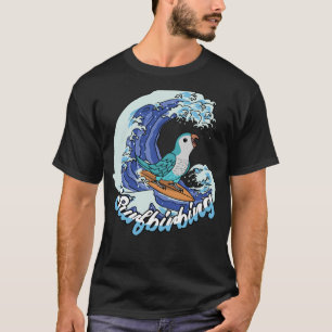 Camiseta Parapito Surfbirbing I Blue Monk Parakeet Quaker