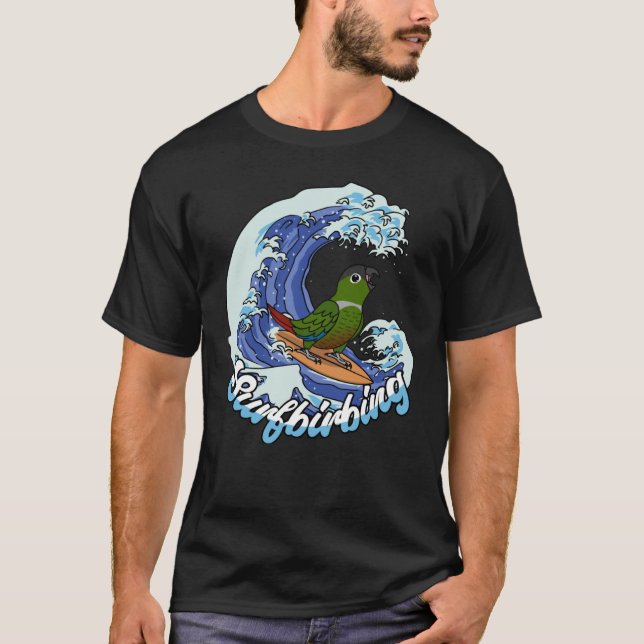 Camiseta Parapito Surfbirbing I Green Cheek Conure (Frente)