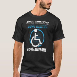 Camiseta Paraplégico Para Pessoas Com Deficiência Para Util