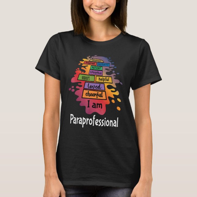 Camiseta Paraprofessional Paraeducator Teacher Assistant Ai (Frente)