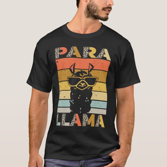 Camiseta Paraprofessional Parallama Para educator (Frente)